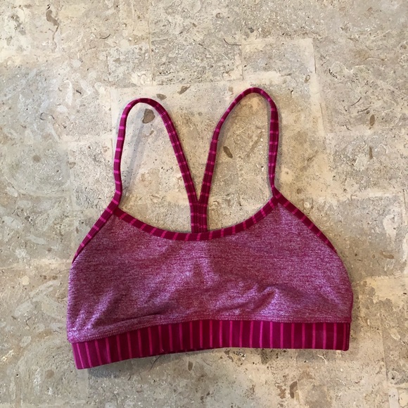 lululemon athletica Other - Lululemon Athletica Flow Y Grapefruit Bra Size 4